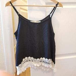 Black summer tank top